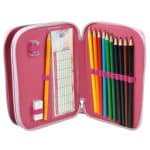 GIM DOUBLE PENCIL CASE BARBIE PAINTS 349-89100 - Image 3