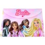 GIM BARBIE PAINTS FOLDER WITH BUTTON FOR PAPER A4 349-89580