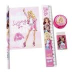 GIM BARBIE PAINTS SCHOOL NOTEPAD SET 349-89755 - Image 2