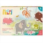 HAPPIHOBBI ANIMALS 45 EDUCATIONAL PAPER MAGNETS 1029-64076