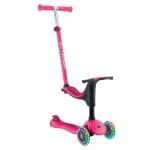 GLOBBER SCOOTER GO UP SPORTY LIGHTS DARK PINK 452-610-4