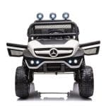 MERCEDES BENZR UNIMOG KIDS ELECTRIC CAR WHITE WITH R/C -12V-7AH JL199 *D5* - Image 3
