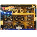 HOT WHEELS MONSTER TRUCKS VEHICLES BIGFOOT TROPHY CHAMPIONS SET OF 12  JDW07