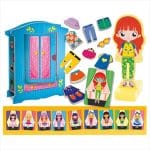 REAL FUN MONTESSORI BABY WOOD MAGNETIC FASHION DOLL 98361 - Image 2