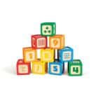 HAPE EARLY EXPLORER WOODEN BLOCKS SMART START 10PCS E0131K - Image 2