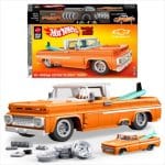 HOT WHEELS BRICK - CHEVROLET CUSTOM ’62 CHEVY PICKUP BUILDING TOY KIT JFT20