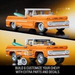 HOT WHEELS BRICK - CHEVROLET CUSTOM ’62 CHEVY PICKUP BUILDING TOY KIT JFT20 - Image 2