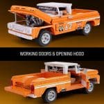 HOT WHEELS BRICK - CHEVROLET CUSTOM ’62 CHEVY PICKUP BUILDING TOY KIT JFT20 - Image 4