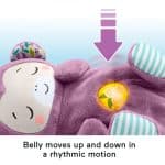 FISHER PRICE SOOTHE ‘N SNUGGLE PURPLE MONKEY BABY TOY AND SOUND MACHINE WITH BREATHING MOTION JLH41 - Image 3