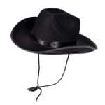 COWBOY ADULTS HAT - BLACK - 3560 - Image 2