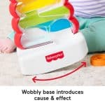 FISHER-PRICE DROP THROUGH ROCK-A-STACK BABY  TODDLER DEVELOPMENTAL ACTIVITY TOY JLB81 - Image 3