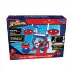 SPIDER-MAN COMPLETE ELECTRONIC LUMINOUS DRUMS SET WITH SEAT K610SP