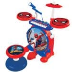 SPIDER-MAN COMPLETE ELECTRONIC LUMINOUS DRUMS SET WITH SEAT K610SP - Image 2