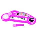 BARBIE FUN ELECTRONIC PIANO KEYBOARD WITH LIGHTS AND MICROPHONE K704BB