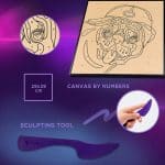 OKTO COLORING WITH CLAY SET BY NUMBERS PUG DOG 20029 - Image 4