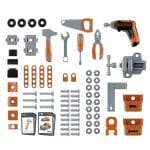 SMOBY BLACK+DECKER BRICOLO PRO WORKBENCH 7600360740 - Image 4