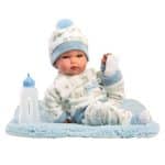 LLORENS BIMBO BABY DOLL WITH CUSHION - ARTICULATED DOLL 35CM 63509 - Image 3