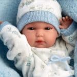 LLORENS BIMBO BABY DOLL WITH CUSHION - ARTICULATED DOLL 35CM 63509 - Image 4