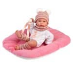 LLORENS BIMBA BALLERINA BABY DOLL WITH CUSHION - ARTICULATED DOLL 35CM 63509