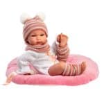 LLORENS BIMBA BALLERINA BABY DOLL WITH CUSHION - ARTICULATED DOLL 35CM 63509 - Image 2