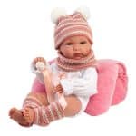 LLORENS BIMBA BALLERINA BABY DOLL WITH CUSHION - ARTICULATED DOLL 35CM 63509 - Image 3