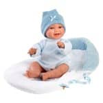 LLORENS BABY LIAM SMILES WITH SLEEPING BAG- CRYING DOLL 38CM 63805 - Image 3