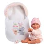 LLORENS BABY CHLOE SMILES WITH SLEEPING BAG - CRYING DOLL 38CM 63806 - Image 2