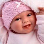 LLORENS BABY CHLOE SMILES WITH SLEEPING BAG - CRYING DOLL 38CM 63806 - Image 4