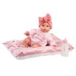 LLORENS BABY OLIVIA WITH CUSHION - CRYING DOLL WITH BABY SOUNDS 38CM 63808