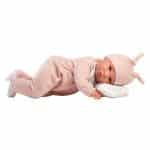 LLORENS BABY LUNA WITH CLOUD CUSHION - CRYING DOLL WITH BABY SOUNDS 45CM 74508 - Image 2