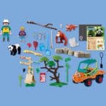 PLAYMOBIL 72072 ANIMALS FRIENDS - ZOO: ZOOKEEPER WITH VEHICLE - Image 3