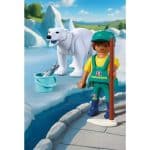 PLAYMOBIL 72090 ANIMALS FRIENDS - ZOO: POLAR BEAR AND ZOOKEEPER - Image 4