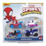 SPIDEY AND HIS AMAZING FRIENDS METAL VEHICLES 7.5 CM WITH FIGURE JWS00200