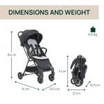 CHICCO STROLLER TAORMINA - CHARCOAL O06-87159-94 - Image 2