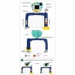 BAOLI KIDS 3-IN-1 SPORTS ACTIVITY CENTER TOY WITH BASKETBALL 159EC137 - Image 4