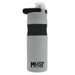 MUST VACUUM FLASK STAINLESS STEEL GREY-BLACK 500 ML WITH HANDLE 587495