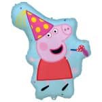 PEPPA FOIL BALLOON SHAPED SUPERSIZE - GEORGE 65X85CM 98025