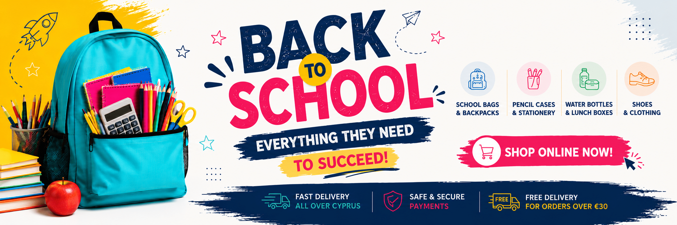 Back to School - School bags, pencil cases and everything you need for the year ahead