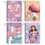 MUST SPIRAL RAINBOWS NOTEBOOK A4 3SUBS 90SH 587393