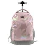 MUST BACKPACK TROLLEY BAG HOLOGRAM PINK 32X18X44 3CASES 587713