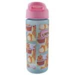 GIM PLASTIC WATER BOTTLE WITH STRAW CAPYBARA 600ML 550-13217 - Image 3