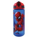 GIM PLASTIC WATER BOTTLE WITH STRAW SPIDER-MAN 600ML 557-02217