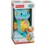 FISHER-PRICE SOOTHE AND GLOW SEAHORSE CLOCK LIGHT BLUE DGH84