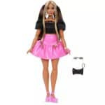 BARBIE DELUXE FASHION DOLL - PINK BARBIECORE SKIRT WITH BLACK TOP JJN74 - Image 2