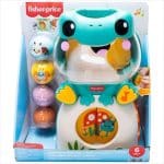 FISHER-PRICE LIGHT-UP AND ROLL FROG MUSICAL BALL JLB96