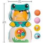 FISHER-PRICE LIGHT-UP AND ROLL FROG MUSICAL BALL JLB96 - Image 3