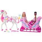BARBIE IN THE NUTCRACKER LAND OF SWEETS HORSE AND SLED JNH63 - Image 2
