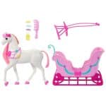 BARBIE IN THE NUTCRACKER LAND OF SWEETS HORSE AND SLED JNH63 - Image 3