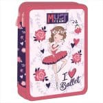 MUST I LOVE BALLET DOUBLE DECKER FILLED PENCIL CASE 15X5X21 586318