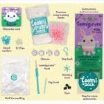 RAINBOW LOOM LOOMIGURUMI BUNNY SET A0222 - Image 3